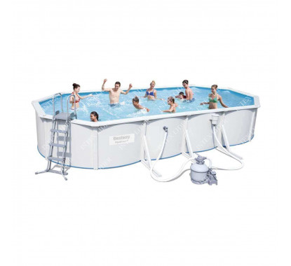Сборный бассейн Bestway Hydrium (740х360х120), фильтр-насос песчаный 5678 л/ч